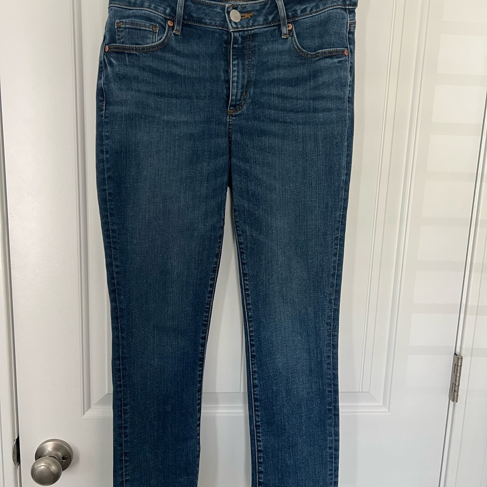 Ann Taylor LOFT Blue Straight Leg Jeans